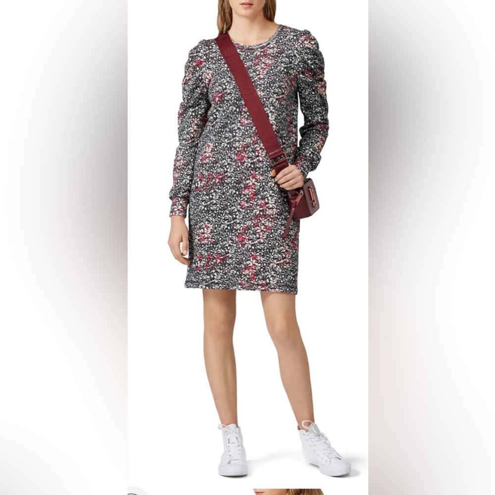 Rebecca Minkoff “Janine” floral print puff sleeve shift dress